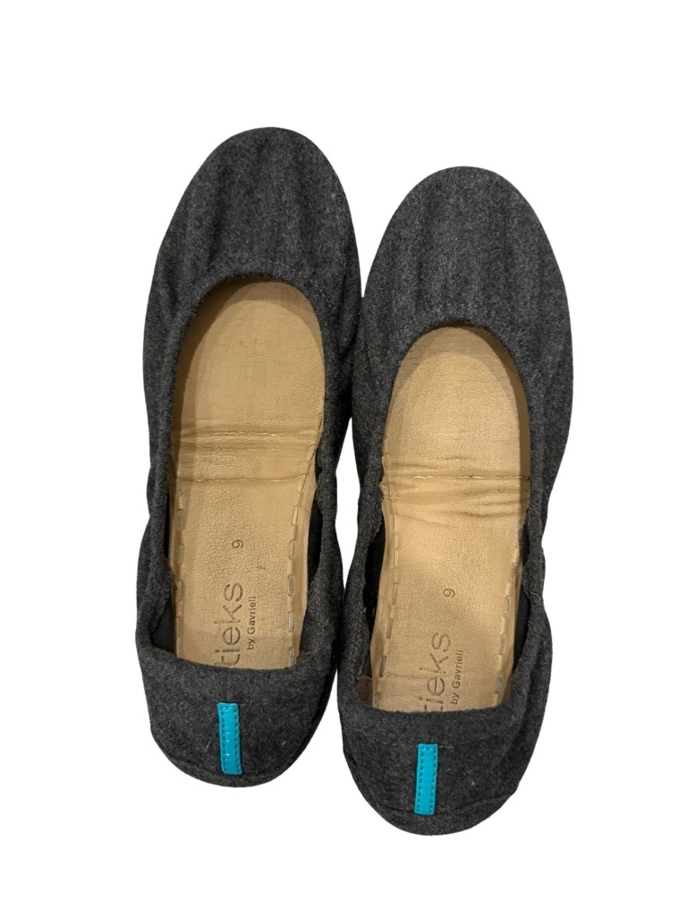 Women's Charcoal Foldable Ballet Flats - Charcoal